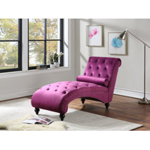 Purple velvet 2024 chaise lounge